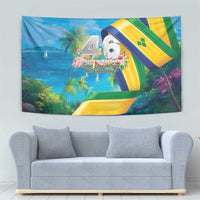 Saint Vincent And The Grenadines Tapestry 46 Years Of Independence - Wonder Print Shop
