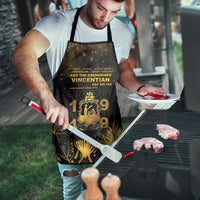 Saint Vincent And The Grenadines 1979 Apron Gold Tropical Leaves And Coat Of Arms - Wonder Print Shop