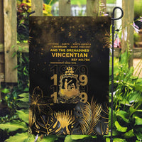 Saint Vincent And The Grenadines 1979 Garden Flag Gold Tropical Leaves And Coat Of Arms - Wonder Print Shop