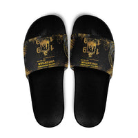 Saint Vincent And The Grenadines 1979 Slide Sandals Gold Tropical Leaves And Coat Of Arms - Wonder Print Shop