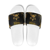 Saint Vincent And The Grenadines 1979 Slide Sandals Gold Tropical Leaves And Coat Of Arms - Wonder Print Shop