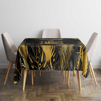 Saint Vincent And The Grenadines 1979 Tablecloth Gold Tropical Leaves And Coat Of Arms - Wonder Print Shop