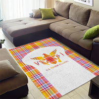 US Virgin Islands Area Rug Eagle Madras Pattern