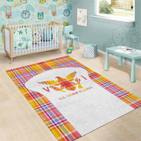 US Virgin Islands Area Rug Eagle Madras Pattern