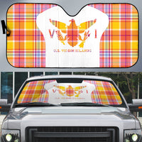 US Virgin Islands Auto Sun Shade Eagle Madras Pattern