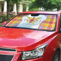 US Virgin Islands Auto Sun Shade Eagle Madras Pattern
