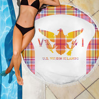 US Virgin Islands Beach Blanket Eagle Madras Pattern