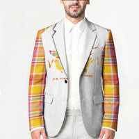 Personalized US Virgin Islands Blazer Eagle Madras Pattern