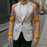 Personalized US Virgin Islands Blazer Eagle Madras Pattern