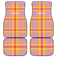 Personalized US Virgin Islands Car Mats Eagle Madras Pattern