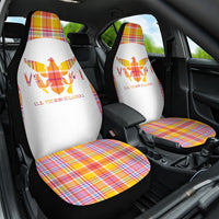 US Virgin Islands Car Seat Cover Eagle Madras Pattern