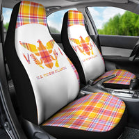 US Virgin Islands Car Seat Cover Eagle Madras Pattern