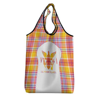 US Virgin Islands Grocery Bag Eagle Madras Pattern
