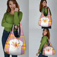 US Virgin Islands Grocery Bag Eagle Madras Pattern