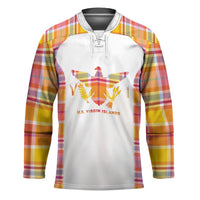 Personalized US Virgin Islands Hockey Jersey Eagle Madras Pattern