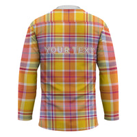 Personalized US Virgin Islands Hockey Jersey Eagle Madras Pattern