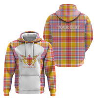 Personalized US Virgin Islands Hoodie Eagle Madras Pattern
