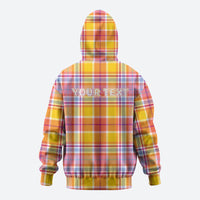 Personalized US Virgin Islands Hoodie Eagle Madras Pattern