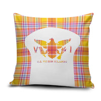US Virgin Islands Pillow Cover Eagle Madras Pattern