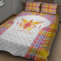 US Virgin Islands Quilt Bed Set Eagle Madras Pattern