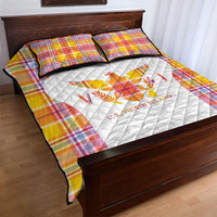 US Virgin Islands Quilt Bed Set Eagle Madras Pattern