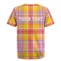 Personalized US Virgin Islands Rugby Jersey Eagle Madras Pattern