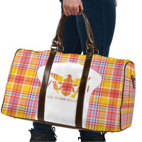 US Virgin Islands Travel Bag Eagle Madras Pattern
