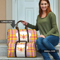US Virgin Islands Travel Bag Eagle Madras Pattern