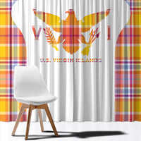 US Virgin Islands Window Curtain Eagle Madras Pattern