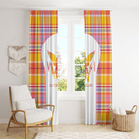 US Virgin Islands Window Curtain Eagle Madras Pattern