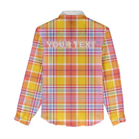 Personalized US Virgin Islands Women Casual Shirt Eagle Madras Pattern