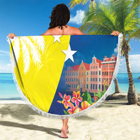 Curacao Day Beach Blanket One People One Heart