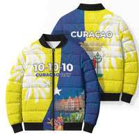 Curacao Day Bomber Puffer Jacket One People One Heart