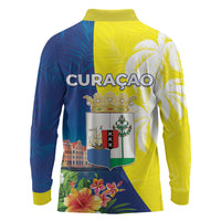Curacao Day Long Sleeve Polo Shirt One People One Heart
