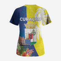 Curacao Day Scrub Top One People One Heart