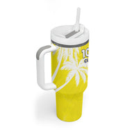 Curacao Day Tumbler With Handle One People One Heart
