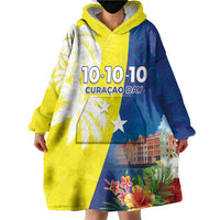 Curacao Day Wearable Blanket Hoodie One People One Heart