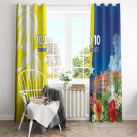 Curacao Day Window Curtain One People One Heart