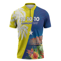 Curacao Day Zipper Polo Shirt One People One Heart