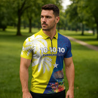 Curacao Day Zipper Polo Shirt One People One Heart