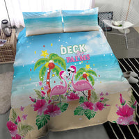Hawaii Christmas Bedding Set Deck The Palms Holiday Flamingos LT05 - Wonder Print Shop