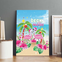 Hawaii Christmas Canvas Wall Art Deck The Palms Holiday Flamingos LT05 - Wonder Print Shop