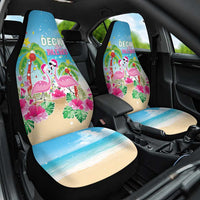 Hawaii Christmas Car Seat Cover Deck The Palms Holiday Flamingos LT05 - Wonder Print Shop