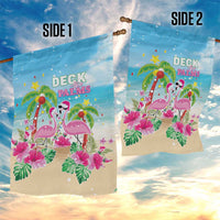 Hawaii Christmas Garden Flag Deck The Palms Holiday Flamingos LT05 - Wonder Print Shop