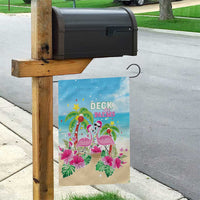 Hawaii Christmas Garden Flag Deck The Palms Holiday Flamingos LT05 - Wonder Print Shop