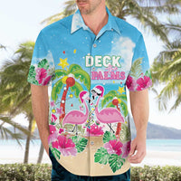 Hawaii Christmas Hawaiian Shirt Deck The Palms Holiday Flamingos LT05 - Wonder Print Shop