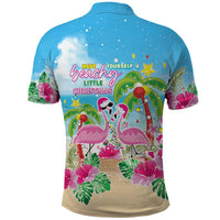 Hawaii Christmas Polo Shirt Deck The Palms Holiday Flamingos LT05 - Wonder Print Shop