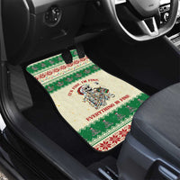 Funny Skeleton Christmas Car Mats It's Fine I'm Fine Everything Is Fine - Wonder Print Shop