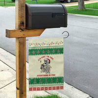 Funny Skeleton Christmas Garden Flag It's Fine I'm Fine Everything Is Fine - Wonder Print Shop