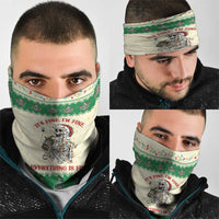 Funny Skeleton Christmas Neck Gaiter It's Fine I'm Fine Everything Is Fine - Wonder Print Shop